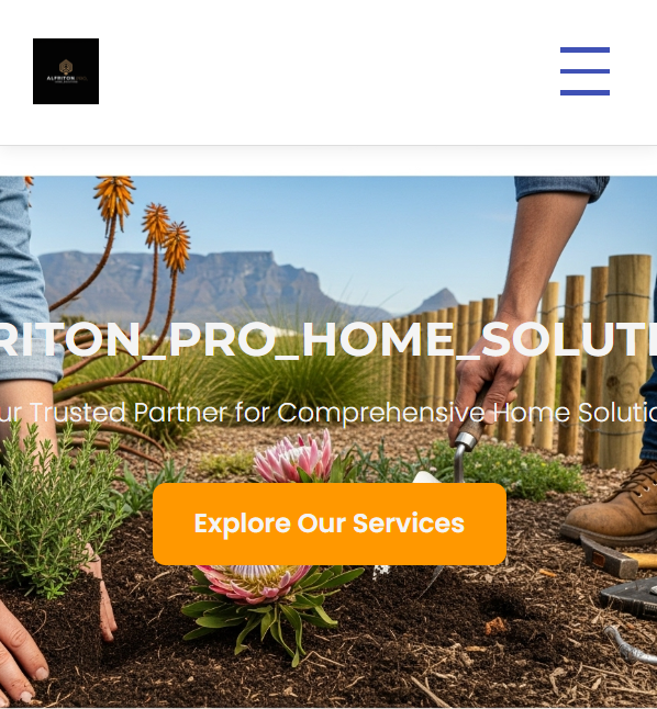 Handyman Alfred – Home Services website built by SiteHub